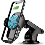 Aligator HAK2 - Samozavírací držák telefonu do auta s bezdr. nabíjením černá