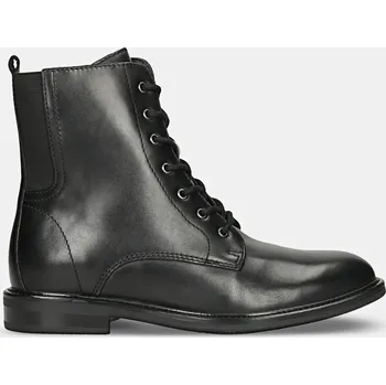 Dámská zimní obuv Baťa 5946804 dámské kožené kotníkové boty, černé, vel. 36