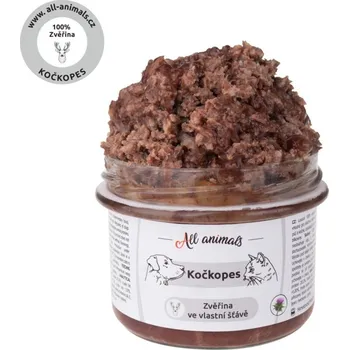 Krmivo pro psa Kočkopes Zvěřina ve vlastní šťávě 200g