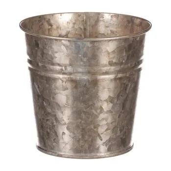 Obal na květináč Obal kovový, měděná barva.