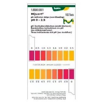 bazénový tester Indikátorové papírky, pH 0-2,5