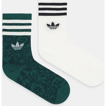 Pánské ponožky Ponožky adidas Originals Liberty 2-pack JV7853 zelená 77X, vel. 37/39