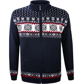 Pánský svetr Kama Merino svetr 3054 108 - tmavě modrá M