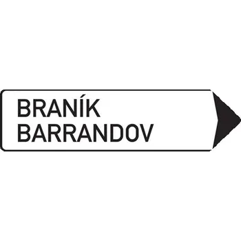 Dopravní značka Dopravní značka IS4c Směrová tabule (s dvěma místními cíli)