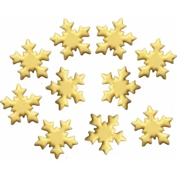 Čokoláda Günthart Bílé sněhové vločky z polevy 10ks