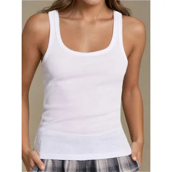 Dámské tričko Sinsay - Boxer top - bílá - 7154K-00X - 7154K-00X-XS