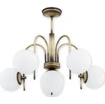 Lemir Lustr do obyváku O2856 W6 PAT Ape lustr 6 ramenný, patina