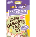 Günthart Kakaová dekorace Písmena a čísla 80ks