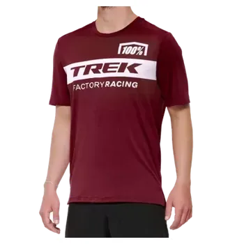 cyklistický dres TREK dres s krátkým rukávem, 100% Factory Racing MTB - S