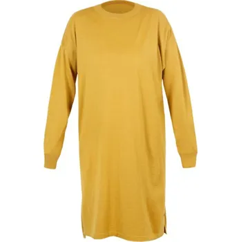 Dámská sukně Kama dámské pletené Merino šaty 5064 102 - žlutá L