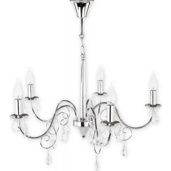 Svítidlo Lemir Závěsné svítidlo na řetězu O1955 CH Velio lustr 5 ramenný, chrom