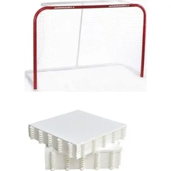 Hokejová branka Winnwell 72 branka - užší konstrukce + Hockey Revolution Hockey Tiles desky (18 ks) 72 palců + DÁREK + Doprava ZDARMA