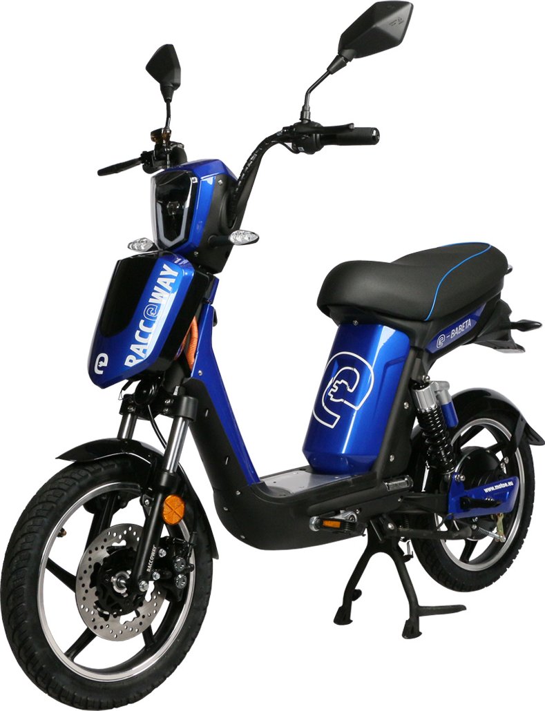 Elektroskútr RACCEWAY® E-BABETA®, modrá-lesklá, bez baterie