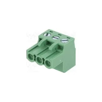 Elektrická zásuvka Rozpojovací svorkovnice 5,08mm póly 3 přímý zástrčka zásuvka