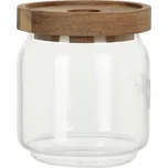 Skleněná dóza s akáciovým víčkem 400 ml, 0,4 l 230403734