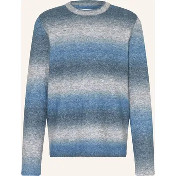Pánský svetr Samsøe Samsøe Pánský Svetr Aiden S Alpakou, šedá / modrá /...
