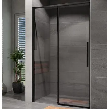 Sprchové dveře Lansanit Sprchové dveře Alvaro 1000 mm, sklo čiré, profil černé, SZD10-B | cena za ks