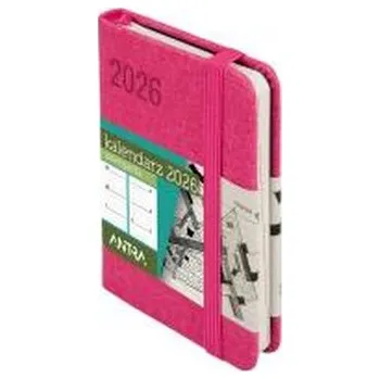 Diář Kalendarz 2026 A7 Awangarda TDW różowy