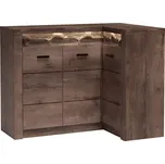 Rohová komoda, jasan tmavý, INFINITY I-15