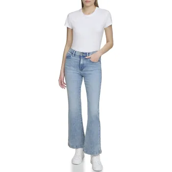 Dámské džíny DŽÍNY DKNY HIGH RISE FLARE CHAMBERS WASH