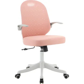 Jídelní židle Otočná židle, růžová/bílá, TARIA