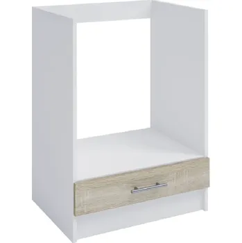 Kuchyňská linka Dolní skříňka, dub sonoma/bílá, pravá, FABIANA S - 60KU