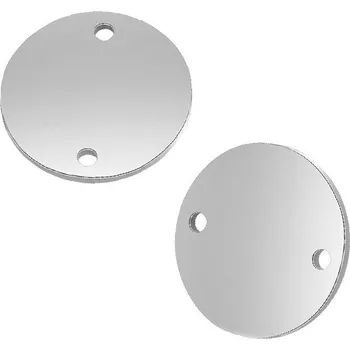 Materiál na výrobu šperku Leštěný 12x1,2mm konektor nerezové kolečko - 1Ks+B - Nerez RL / 1Ks