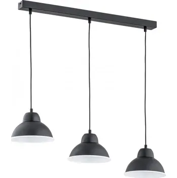 Svítidlo Lemir Závěsné svítidlo O2983 W3 CZA + BIA Astro závěs 3, černá matná