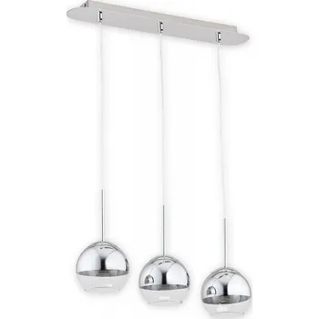 Svítidlo Lemir Závěsné svítidlo na lanku O2543 W3 CH Colours závěs 3, chrom + průhled