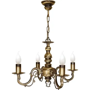 Svítidlo Lemir Závěsné svítidlo na řetězu O1314/W4 Antares lustr 4 ramenný, patina