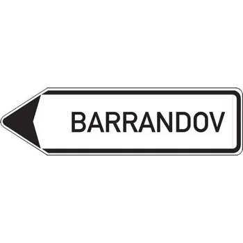 Dopravní značka Dopravní značka IS4b Směrová tabule (s jedním místním cílem)