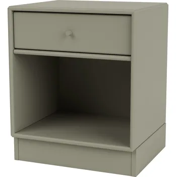 Noční stolek Montana, Noční stolek Dream na podstavci 7 cm hnědozelený - Formadore