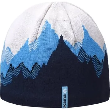 Čepice Pletená Merino čepice Kamakadze K64 108 - tmavě modrá XL