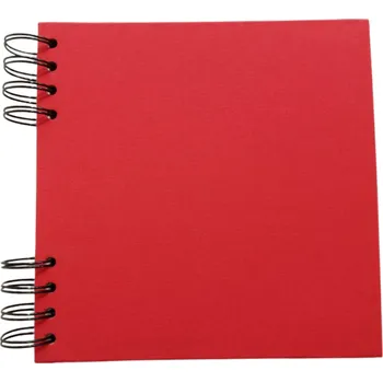 Fotoalbum Scrap delux Album Delux červená 22x22 bílé listy