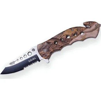 Mačeta Joker záchranářský nůž Tactica brown camo s pouzdrem