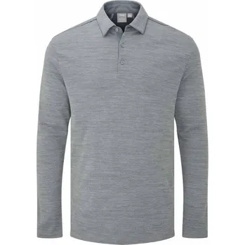 Ping Creek long sleeve pánské polo, rock melange pánské, S