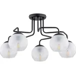 Lemir Závěsné svítidlo na tyči O3095 W5 CZA Segre lustr 5 ramenný, matný čer