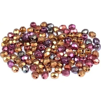 Dětské navlékací korálky CZ Broušené korálky, 4mm, barva 00030/01640 - 30ks