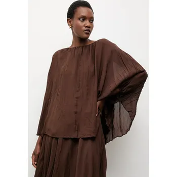 Dámská halenka Halenka Answear.LAB ST.0478.top.tos hnědá 88X, vel. M