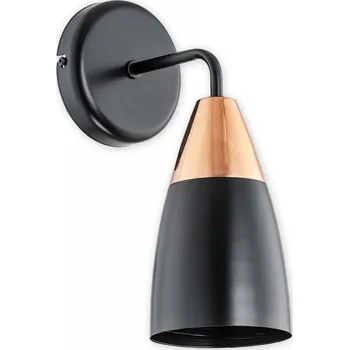 Nástěnné svítidlo Lemir Nástěnné svítidlo O2650 K1 CZA Kala nástěník, černá matná + měď