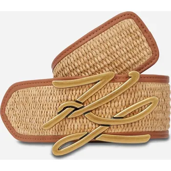 Opasek OPASEK KARL LAGERFELD K/AUTOGRAPH RAFFIA H5 BELT NATURAL-TAN