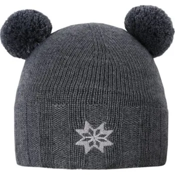 Čepice Kama dětská pletená Merino čepice B107 111 - tmavě šedá XS