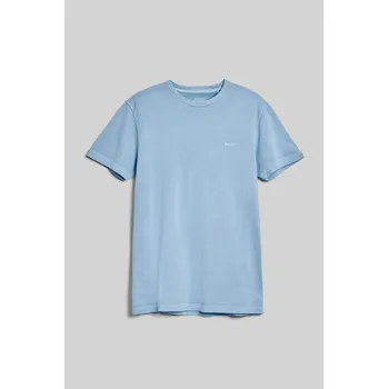 Pánské oblečení TRIČKO GANT SUNFADED SLIM PIQUE SS T-SHIRT DOVE BLUE