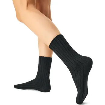 Pánské ponožky Vlnka Ponožky s ovčí vlnou Merino se zdravotním lemem černá velikost ponožek 43-45