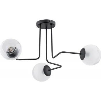 Svítidlo Lemir Závěsné svítidlo na tyči O3083 W3 CZA Pinox lustr 3 ramenný, matný čer