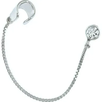 Náušnice Stříbrná náušnice se záušnicí