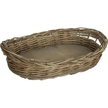 Podnos HD Home Design tác ratan dřevěné dno 55 cm