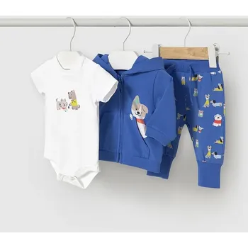 Kojenecká souprava Kojenecká tepláková souprava Mayoral Newborn modrá barva, 1803 1803.1R.Newborn.PPYH 57X, vel. 60