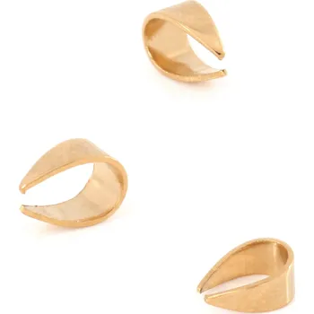 Materiál na výrobu šperku Ocelová šlupna růžovo zlatá 6mm - 1Ks - 1Ks