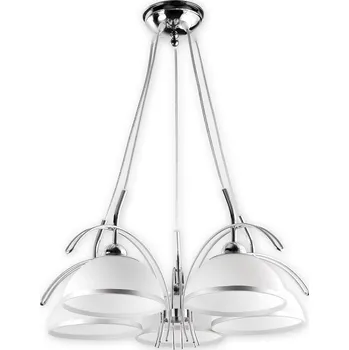 Svítidlo Lemir Závěsné svítidlo na lanku O1485 CH Flex lustr 5 ramenný, chrom